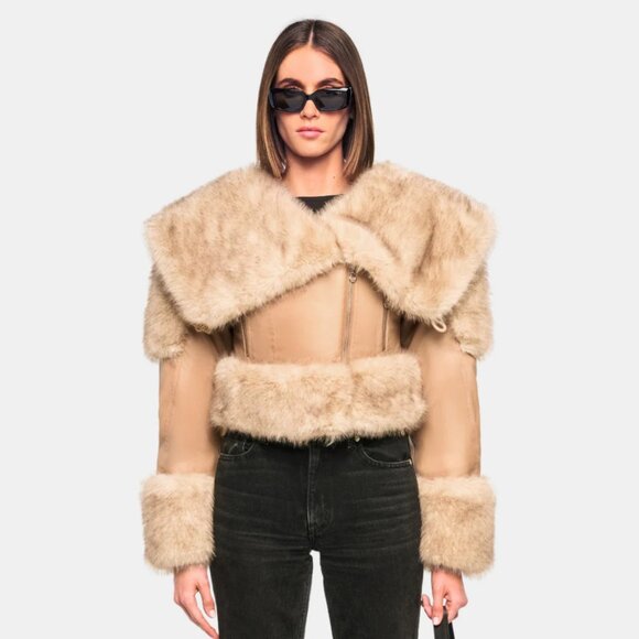 OW Toronto Crop Jacket - Size Small - Picture 4 of 4